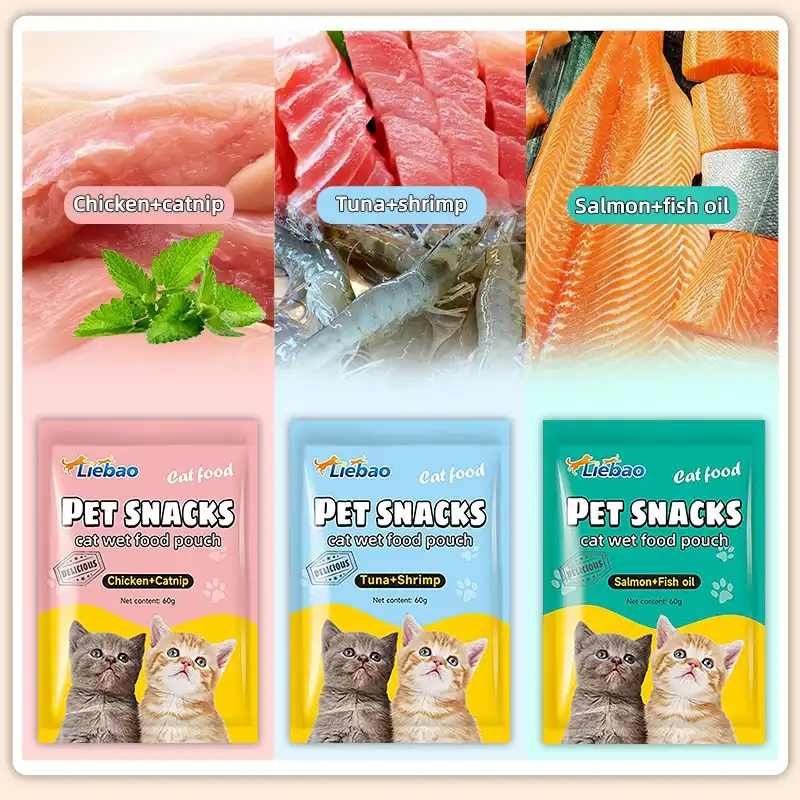 Delicious Chicken Liver Treats for Cats - Tender Snack Pouches